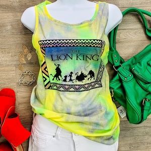 Disney "Lion King" Graphic Sleeveless Tunic Tee-M